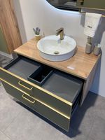 Товар: Тумба под раковину ORKA Salerno 100 подвесная, цвет Sardinia, ручки золото 3008781 - фото 8 Тумба под раковину ORKA Salerno 100 подвесная, цвет Sardinia, ручки золото 3008781 — фото 8, Тумбы под раковину