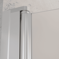 Душевая дверь Dolphin TN-03 900, профиль хром, стекло прозрачное, арт-54930309-11 — фото 3, Распашные душевые двери