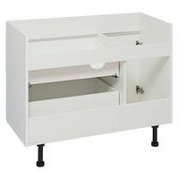 Тумба напольная AXIOMA 100 /1дв+2ящ/ AQUA DE MARCO 2100WGAXI/F — фото 5, Тумбы под раковину