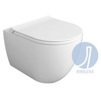 Унитаз SIMAS VIGNONI XS подвесной Безободковый цвет белый VI28/F85 — фото 1, Подвесные унитазы