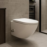 Унитаз подвесной Azario Grado 365х495х365 безободковый, с функцией биде, с быстросъемным сиденьем микролифт арт-AZ-046E-NR — фото 15, Подвесные унитазы