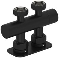 Вентиль Вентиль Сунержа 2х3/4" прямой скрытый-скрытый EU50 Матовый чёрный арт-31-1419-3434 — фото 3, Комплектующие для полотенцесушителей