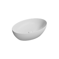 Товар: раковина накладная PURA 60x42 без перелива белый матовый арт-884209 - фото 2 раковина накладная PURA 60x42 без перелива белый матовый арт-884209 — фото 2, Раковины накладные