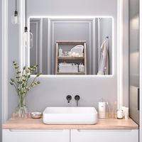 Зеркало с LED-подсветкой SIRIUS (70*100) /AQUA DE MARCO SIR70/100 — фото 5, Зеркала в ванную комнату