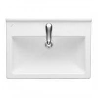 Умывальник "Визит-55" (55х40см) с переливом, белый SANTERI 131153S0011B0 — фото 6, Раковины напольные