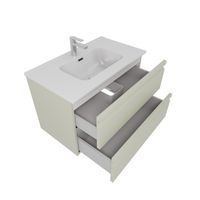 Товар: AQ77080-GS Комплект мебели: Тумба 80см ВЕГА с раковиной AQ0480-00, 2 ящика, цвет шалфей зеленый - фото 2 AQ77080-GS Комплект мебели: Тумба 80см ВЕГА с раковиной AQ0480-00, 2 ящика, цвет шалфей зеленый — фото 2, Тумбы с раковиной