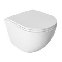 Унитаз подвесной Azario PRO (круглый) СКРЫТОЕ ТОРНАДО безободковый унитаз в комплекте с сидением микролифт скрытая система смыва 490*370*360 мм арт-PRO-0001 UQ3 — фото 14, Подвесные унитазы