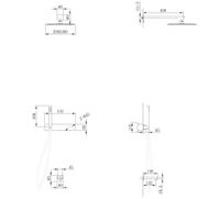 Душевая система ABBER Rund скрытого монтажа с изливом, сатин арт-AF8717SP — фото 3, Встраиваемые душевые комплекты
