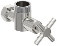 Вентиль Вентиль Сунержа угловой крест (G 1" НР х G 3/4" НГ) Без покрытия 00-1304-0134 — фото 3, Комплектующие для полотенцесушителей