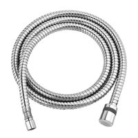 Шланг душевой гибкий 2,5 м для лейки смесителя на борт ванны, 1/2"-F(М12), EPDM-сталь хром. LEMARK арт-LE8052S — фото 1, Душевые шланги