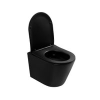 Товар: Унитаз ABBER Bequem подвесной черный матовый, безободковый, смыв торнадо арт-AC1102TMB - фото 12 Унитаз ABBER Bequem подвесной черный матовый, безободковый, смыв торнадо арт-AC1102TMB — фото 12, Подвесные унитазы