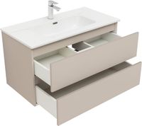 Тумба с раковиной Aquanet Вега 2.0 90 2 ящ. цв.бежевый (раковина Ирис) арт-00344753 — фото 11, Тумбы с раковиной