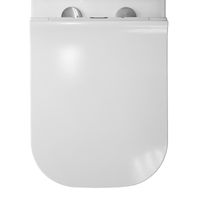 Унитаз-компакт Azario MIRADA S 385х620х920 напольный, безободковый в комплекте с бачком и сиденьем микролифт, белый арт-AZ-1288A — фото 5, Напольные унитазы