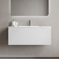 Тумба подвесная SANCOS Snob R 1.0 995х445х406, c одним ящиком оснащенным доводчиками, Bianco , арт.SNR1.0100W — фото 1, Тумбы под раковину