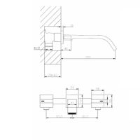 Товар: Смеситель ABBER Wasserfall AF8612NG для раковины скрытого монтажа, никель - фото 3 Смеситель ABBER Wasserfall AF8612NG для раковины скрытого монтажа, никель — фото 3, Смесители для раковины
