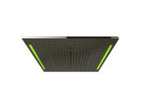 Накладная панель, Gessi, Colour, с подсветкой, тип установки-встраиваемый, потолочный, ширина, мм-500, глубина, мм-500, высота, мм-12, форма-квадратная, внутренняя часть-необходимо заказать, цвет-Black Metal Brushed PVD арт-57977.707 — фото 2, Верхние души