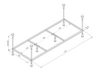 Товар: Veedi Каркас для ванны 180х80 в комплекте с крепежами арт-138000180 - фото 2 Veedi Каркас для ванны 180х80 в комплекте с крепежами арт-138000180 — фото 2, Комплектующие