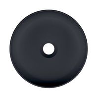 Раковина Scarabeo GLAM накладная без перелива без отверстий цвет черный матовый с антибактериальным и грязеотталкивающим покрытием BIOKER арт-1808 49 BK — фото 4, Раковины накладные