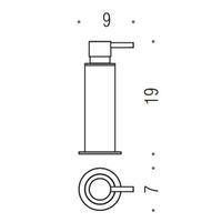 Дозатор COLOMBO DESIGN MINI B9342 настенный цвет хром — фото 2, Дозаторы