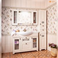 Товар: Тумба под раковину напольная Бриклаер КАНТРИ бежевый дуб прованс, 120 см 4627125413674 - фото 3 Тумба под раковину напольная Бриклаер КАНТРИ бежевый дуб прованс, 120 см 4627125413674 — фото 3, Тумбы с раковиной