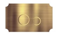 KK-POL 350/AFV/072-00-00 AQUAFIORI VINTAGE Металлическая панель смыва для инсталляции, цвет бронза — фото 1, Панели