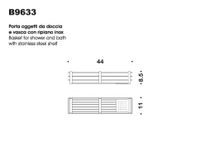 Товар: Полочка корзинка COLOMBO DESIGN ANGOLARI B9633 одинарная с металлической полочкой цвет хром - фото 3 Полочка корзинка COLOMBO DESIGN ANGOLARI B9633 одинарная с металлической полочкой цвет хром — фото 3, Полки