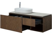 Тумба под раковину Allen Brau Infinity 120 1.21006.NO L дуб — фото 3, Тумбы под раковину