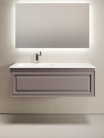 Тумба подвесная SANCOS Very левая 1195х445х406, c одним ящиком оснащенным доводчиками, Doha Soft , арт. арт-VR120LSM — фото 1, Тумбы под раковину