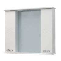 шкаф-зеркало Версаль 90С белый MFR14770WT — фото 1, Зеркальные шкафы в ванную