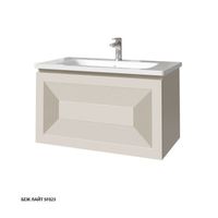 МОДО Кварта тумба 80 с интегрированной ручкой арт-35713-SF023 — фото 1, Тумбы под раковину