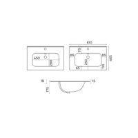 Раковина-столешница La Fenice Slim Line 60 FNC-06-TER-60 — фото 2, Консоли