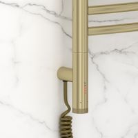 Полотенцесушитель электрический Сунержа Богема 3.1 выгнутая 600х400 МЭМ левый Шампань 020-6002-6040 — фото 2, Электрические полотенцесушители