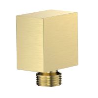 Savona Выход из стены, золото шлифованное арт-AQM8713BG — фото 1, Шланговые подключения