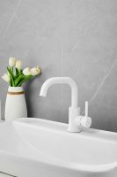 Смеситель для раковины BELZ , белый арт-B10810-8 — фото 8, Смесители для раковины