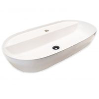 Раковина HATRIA HAPPY HOUR Y8AP01 накладная с одним отверстием без перелива цвет белый — фото 1, Раковины накладные