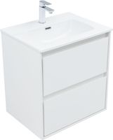 Тумба под раковину Aquanet Милан 60 белый глянец арт-00336367 — фото 4, Тумбы под раковину