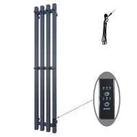 Полотенцесушитель Проксима (электро.) 21х120 (скр.монтаж, прав.подкл., Серый матовый), Альтасан арт-ПроксимаСП21120СМ — фото 1, Электрические полотенцесушители