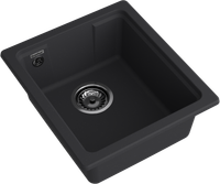 GRANFEST Мойка URBAN 4540 1-чаша 400 х 450 мм черный арт.GF-UR- арт-4540 черный — фото 1, Кухонные мойки