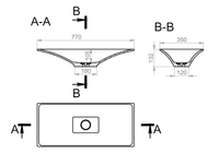 Раковина SIRIUS Soft Rock Duo 77 Х 35 RAL* 1.02.018.11.2 — фото 1, Раковины накладные