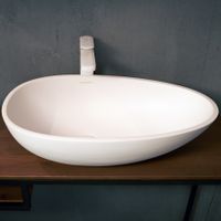 Товар: Раковина Tuscany 620 овальная, белый матовый, MonteBianco арт-12002 - фото 1 Раковина Tuscany 620 овальная, белый матовый, MonteBianco арт-12002 — фото 1, Раковины накладные