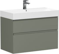 Тумба под раковину Allen Brau Infinity 85 1.210026.CGM олива матовый — фото 10, Тумбы под раковину