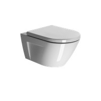 унитаз подвесной NORM безободковый с водоворотной системой смыва с водоворотной системой смыва Swirlflush фаянсовый белый арт-861511 — фото 3, Подвесные унитазы