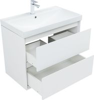 Товар: Тумба с раковиной Aquanet Милан 80 цв. белый глянец 00340154 - фото 11 Тумба с раковиной Aquanet Милан 80 цв. белый глянец 00340154 — фото 11, Тумбы с раковиной