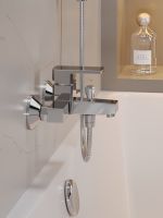 OneLife смеситель для ванны/душа однорычажный полимерный, хром арт-P06-100cr — фото 6, Смеситель для ванны