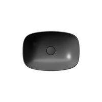 Товар: раковина накладная NUBES 50x35 без перелива черный матовый арт-978426 - фото 1 раковина накладная NUBES 50x35 без перелива черный матовый арт-978426 — фото 1, Раковины накладные