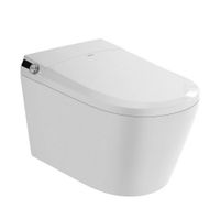 Комплект ABBER подвесной электронный унитаз-биде Bequem AC1119S белый с импульсным смывом с инсталляцией AC0101P AC1119S-AC0101P — фото 1, Комплекты унитаз + инсталляция