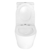 Унитаз-компакт Azario LANDER 410х665х835 напольный, безободковый, в комплекте с быстросъемным сиденьем "Микролифт" арт-AZ-1299A — фото 4, Напольные унитазы