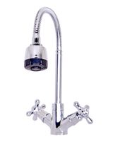 Товар: OneLife смеситель для кухни двухвентильный полимерный с гибким изливом, хром арт-P03-004cr - фото 6 OneLife смеситель для кухни двухвентильный полимерный с гибким изливом, хром арт-P03-004cr — фото 6, Смесители для кухни