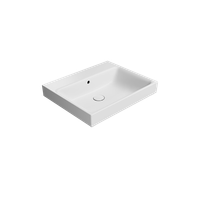 раковина подвесная/встраиваемая NUBES 60x50 белый матовый арт-9631009 — фото 2, Раковины подвесные