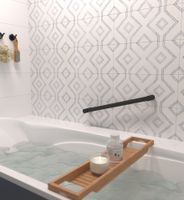 Поручень прямой Поручень Сунержа прямой d 28 мм / L 500 Тёмный титан муар арт-15-3012-0500 — фото 2, Поручни для ванной